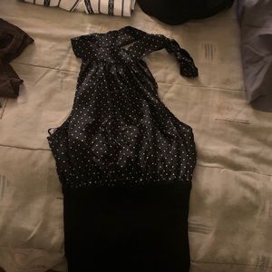 Polka dot halter top